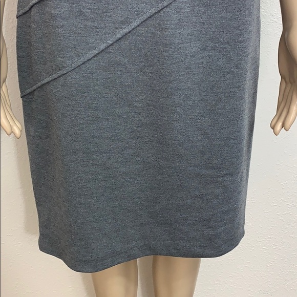London Times Gray Cap Sleeve Dress - Picture 7 of 9